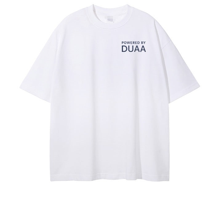 Elevate me T-Shirt White/Navy Blue